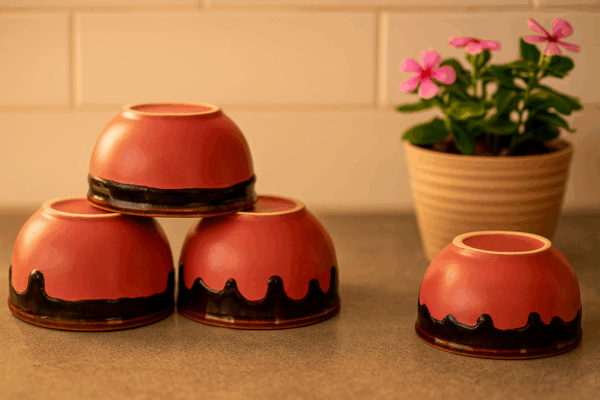 Handcrafted Ceramic Serving Bowls / Dessert Bowls / Set of 6 bowls