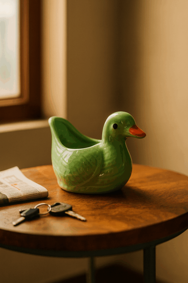 Ceramic Duck Planter – Home Decor