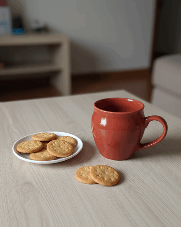 Ceramic Cup Set – Set of 6 Premium Handmade brown glaze Tea Cups