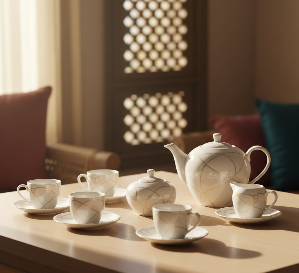 Best ceramic tea set for serving guests and special occasions in Indian homes